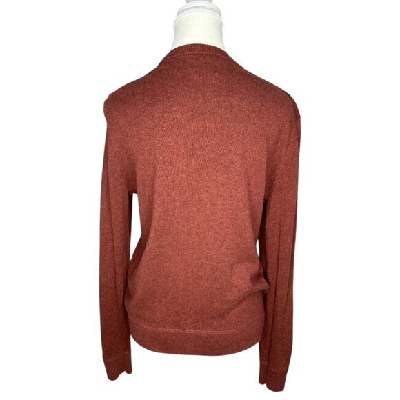 Fatherly Women's Brown Crewneck Cashmere Cotton Long Sleeve Knit Sweater S/C36.9 - Picture 4 of 13